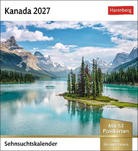 Obrazek KANADA SEHNSUCHTSKALENDER 2027 - WOCHENKALENDER MIT 53 POSTK