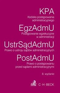 Bild von Kodeks postępowania administracyjnego Postępowanie egzekucyjne w administracji Prawo o ustroju sądów administracyjnych Prawo o postępowaniu przed sądami administracyjnymi