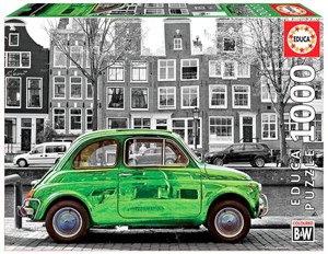 Obrazek Puzzle 1000 Zielony samochód/Amsterdam G3
