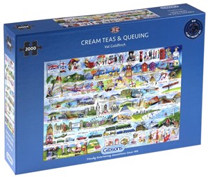 Obrazek Puzzle 2000 Brytyjskie znaki szczególne G3