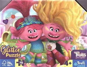 Bild von Puzzle 70 Glitter w kuferku  Brokatowe Trolle 53021
