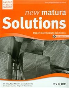 Obrazek New Matura Solutions Upper-Intermediate Workbook z płytą CD Kurs przygotowujący do matury