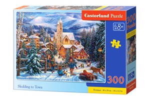 Obrazek Puzzle Sledding-to-Town 300