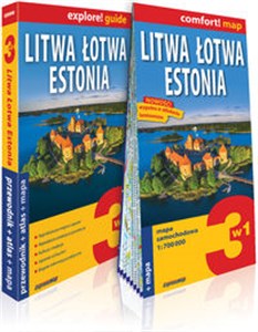 Bild von Litwa Łotwa Estonia 3w1 przewodnik + atlas + mapa