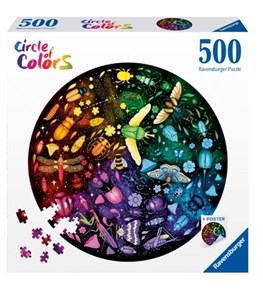 Bild von Puzzle 2D 500 Paleta kolorów. Insekty