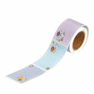 Bild von Naklejki na rolce etykiety Kosmos 100 szt.