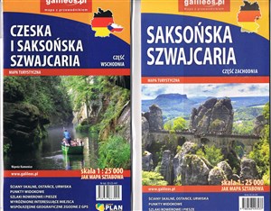 Obrazek Mapy turystyczna - Czeska i Saksońska Szwajcaria