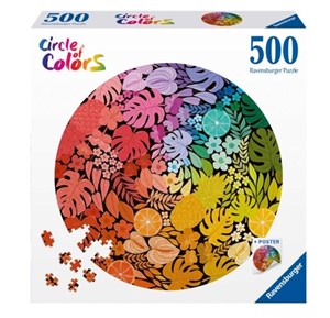 Obrazek Puzzle 2D 500 Paleta kolorów. Tropiki
