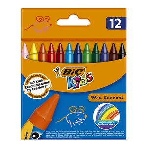 Obrazek Kredki świecowe Wax Crayons pudełko 12 sztuk