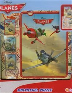 Obrazek Puzzle drewniane 28 elementów Samoloty