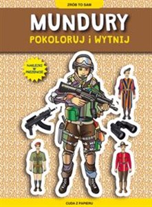 Obrazek Mundury Pokoloruj i wytnij Cuda z papieru