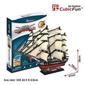 Bild von Puzzle 3D Żaglowiec USS Constitution