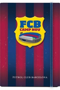 Bild von Notes A6 z gumką w linie 96 kartek FC Barcelona