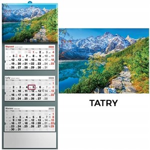 Bild von Kalendarz 2026 trójdzielny tatry