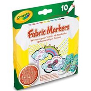Obrazek Markery do tkanin Crayola Fabric Markers 10 kolorów