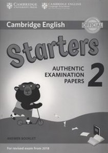 Bild von Cambridge English Starters 2 Answer booklet