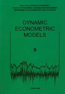 Bild von Dynamic Econometric Models tom 9