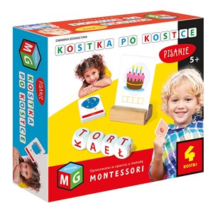 Bild von Montessori zabawka edukacyjna kostka po kostce pisanie 4 kostki