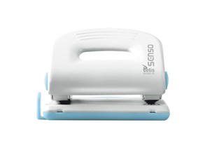 Obrazek Dziurkacz metalowy niebieski Tetis 25 arkuszy