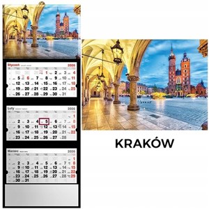 Bild von Kalendarz 2026 trójdzielny Kraków