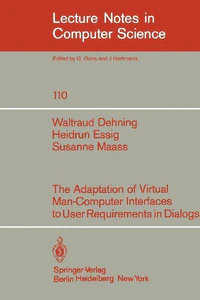 Obrazek DEHNING, W: ADAPTION OF VIRTUAL MAN-COMPUTER INTERFACES TO U