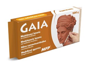 Obrazek Glina samoutwardzalna GAIA terracotta 500g 5300981