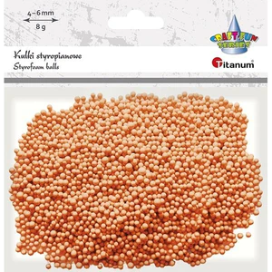 Obrazek Styropianowe kulki 8g pomarańczowe