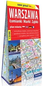 Bild von Warszawa Łomianki Marki Ząbki papierowy plan miasta 1:26 000