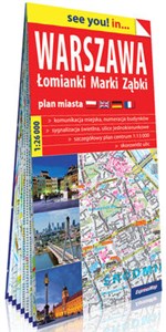 Obrazek Warszawa Łomianki Marki Ząbki papierowy plan miasta 1:26 000