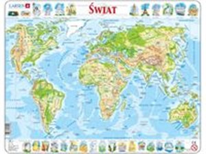 Bild von Puzzle Świat mapa fizyczna 80