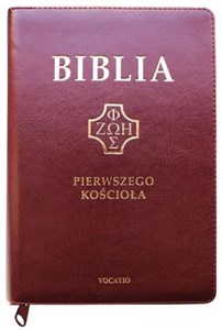 Obrazek Biblia Pierwszego Kościoła burgundowa z paginatorami i suwakiem