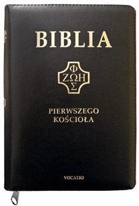 Obrazek Biblia Pierwszego Kościoła czarna z paginatorami i suwakiem