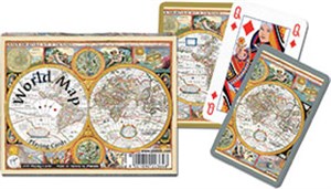 Bild von Karty do gry Piatnik 2 talie Mapa świata