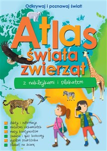 Obrazek Atlas zwierząt świata z naklejkami i plakatem