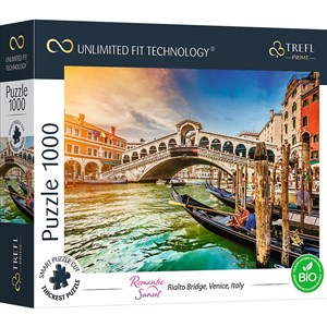Obrazek Puzzle 1000 UFT Romantic Sunset: Rialto Bridge, Venice, Italy