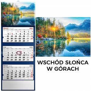 Bild von Kalendarz 2026 trójdzielny wschód słońca