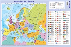 Obrazek Podkładka na biurko Mapa Europy polityczna wer. niemiecka