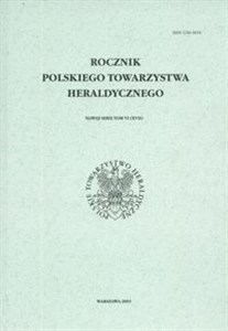 Bild von Rocznik Polskiego Towarzystwa Heraldycznego tom VI (XVII)
