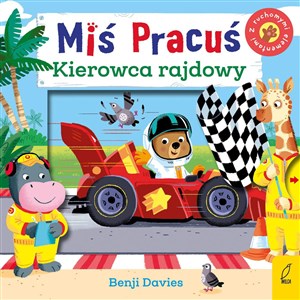 Obrazek Miś Pracuś Kierowca rajdowy