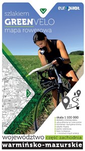 Obrazek Green Velo mapa rowerowa Woj.warmińsko-mazurskie.część zachodnia
