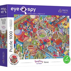 Obrazek Trefl Puzzle 1000 UFT Eye-Spy Imaginary Cities: Rome, Italy 10709