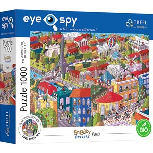 Bild von Trefl Puzzle 1000  UFT Eye-Spy Sneaky Peekers: Paris, France 10712