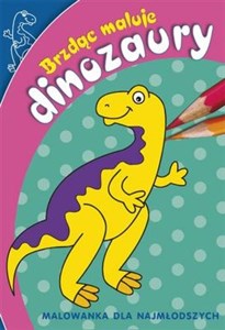 Obrazek Brzdąc maluje dinozaury
