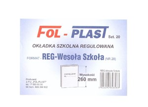 Bild von Okładka na podr regulowana NR 28 (20szt)