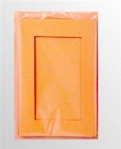 Obrazek Karty passepartout prostokąt pomarańcz 10,5x15cm