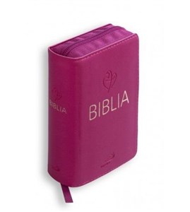 Bild von Biblia Tabor flex z zamkiem - malinowa
