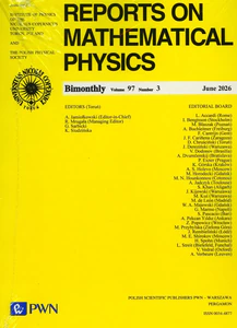 Bild von Reports On Mathematical Physics 97/3 2026