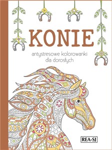 Obrazek Kolorowanki dla dorosłych. Konie