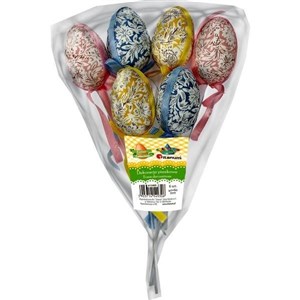 Bild von Jajka styropianowe 38x58mm 3 kolory 6szt