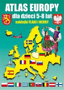 Bild von Atlas Europy dla dzieci 5-8 lat Naklejki flagi i herby